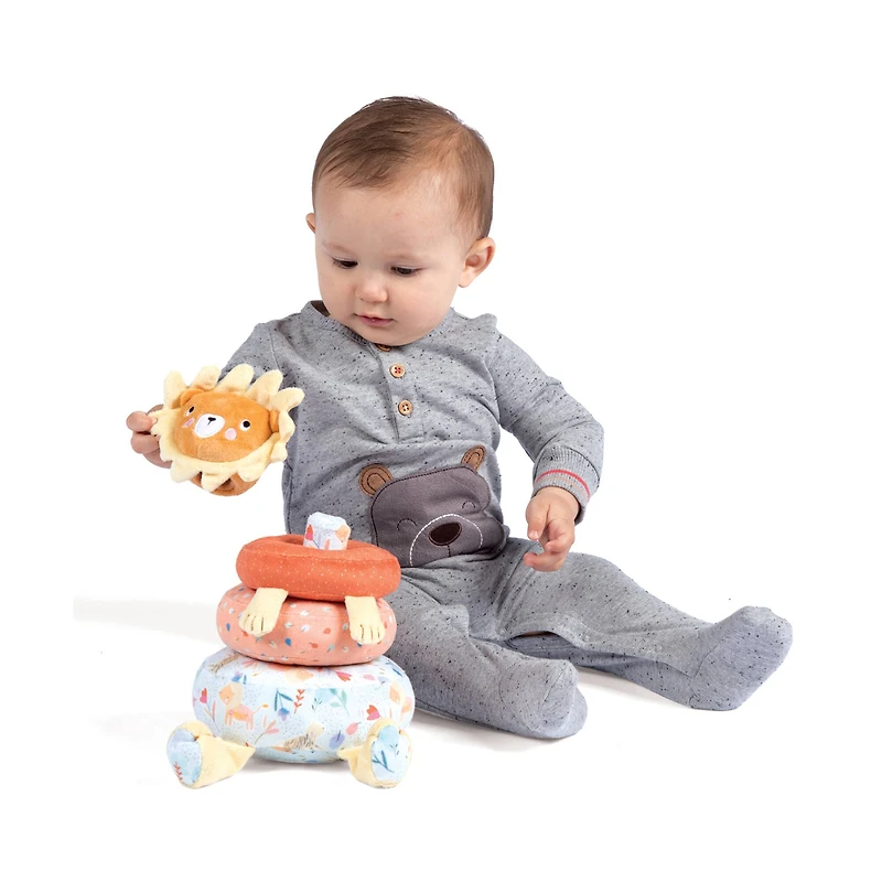 Manhattan Toy® Safari Lion Plush Baby Stacking Toy