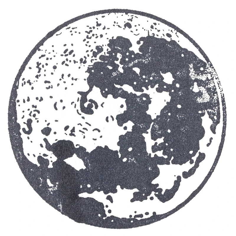 6 Pack: Moon Wood Stamp by Recollections™