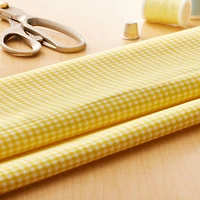 Yellow & White Plaid Cotton Fabric by Loops & Threads™