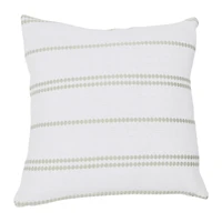 Hello Honey® Square Embroidered Multistripe Cotton Pillow Cover