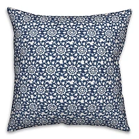 Radial Shibori Pattern 18" x 18" Indoor / Outdoor Pillow