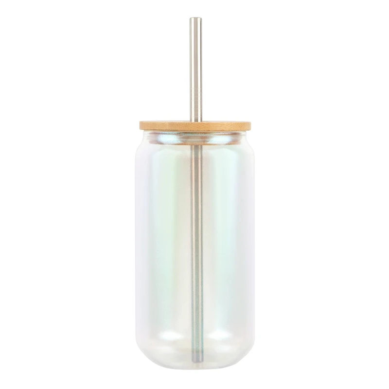 18oz. Iridescent Glass Sublimation Tumbler by Make Market®