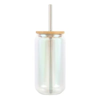 18oz. Iridescent Glass Sublimation Tumbler by Make Market®