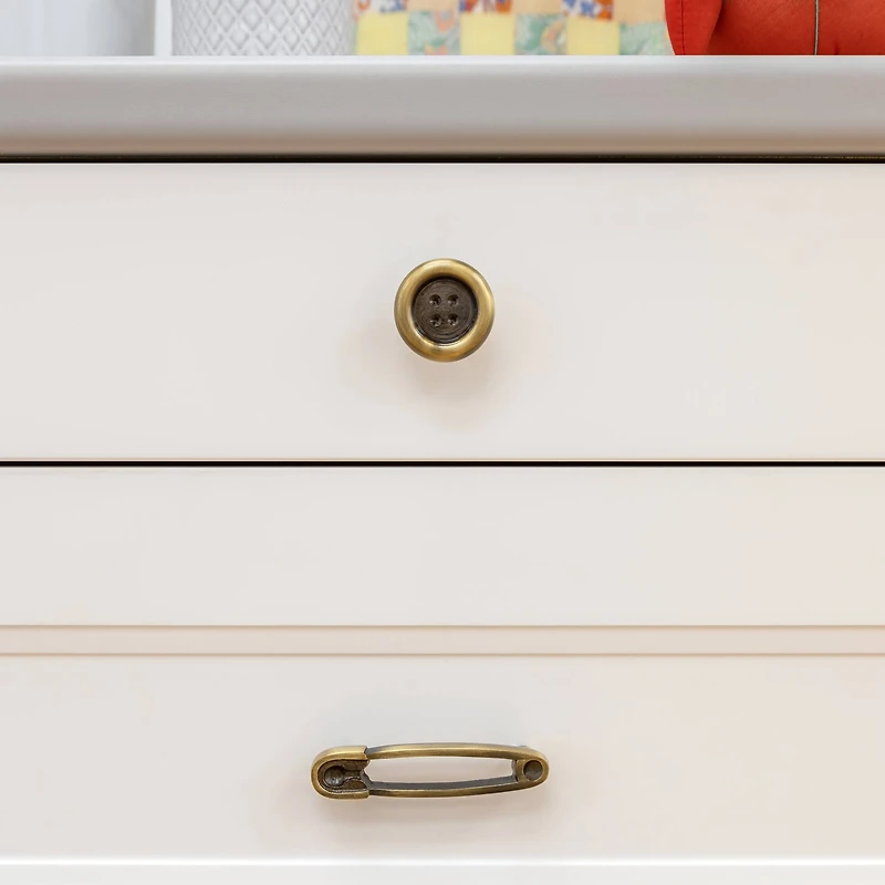Dritz® Antique Brass Safety Pin Cabinet Pull