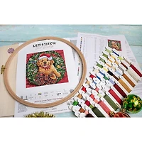 Letistitch Christmas Puppy Counted Cross Stitch Kit