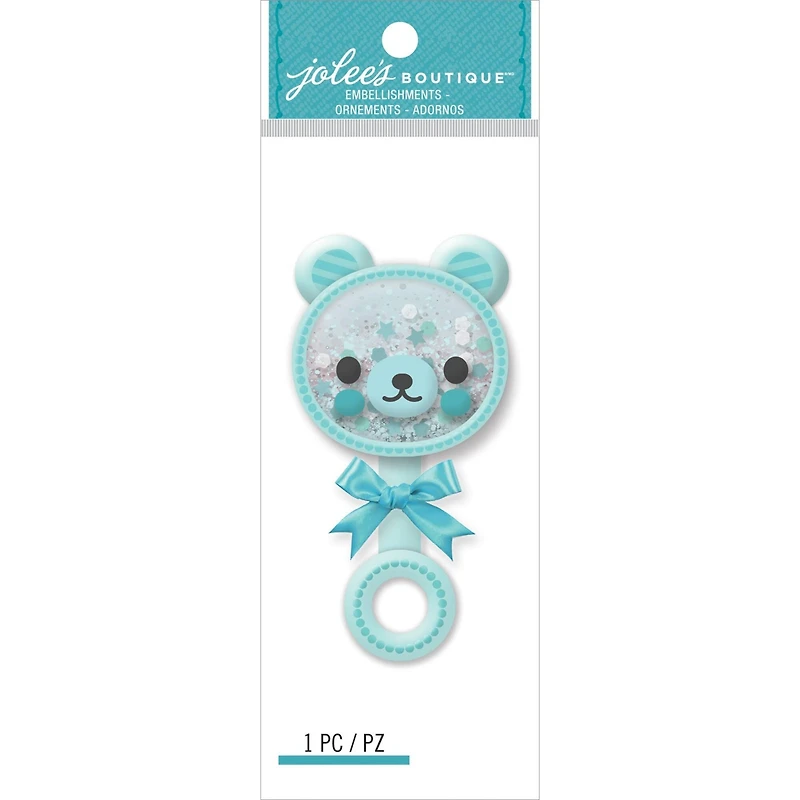 Jolee's Boutique® Baby Boy Rattle Embellishment