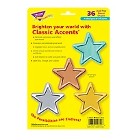 Trend Enterprises® I Heart Metal Stars Classic Accents® Variety Pack, 3 Packs of 36