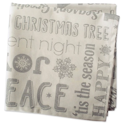 DII® Silver Christmas Collage Napkin Set, 6ct.
