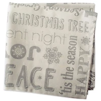DII® Silver Christmas Collage Napkin Set, 6ct.