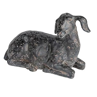 Hello Honey® 9" Black Lying in Rest Goat Accent Décor with Cast Iron Finish
