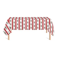 102'' Joy Wreath Stripes Tablecloth