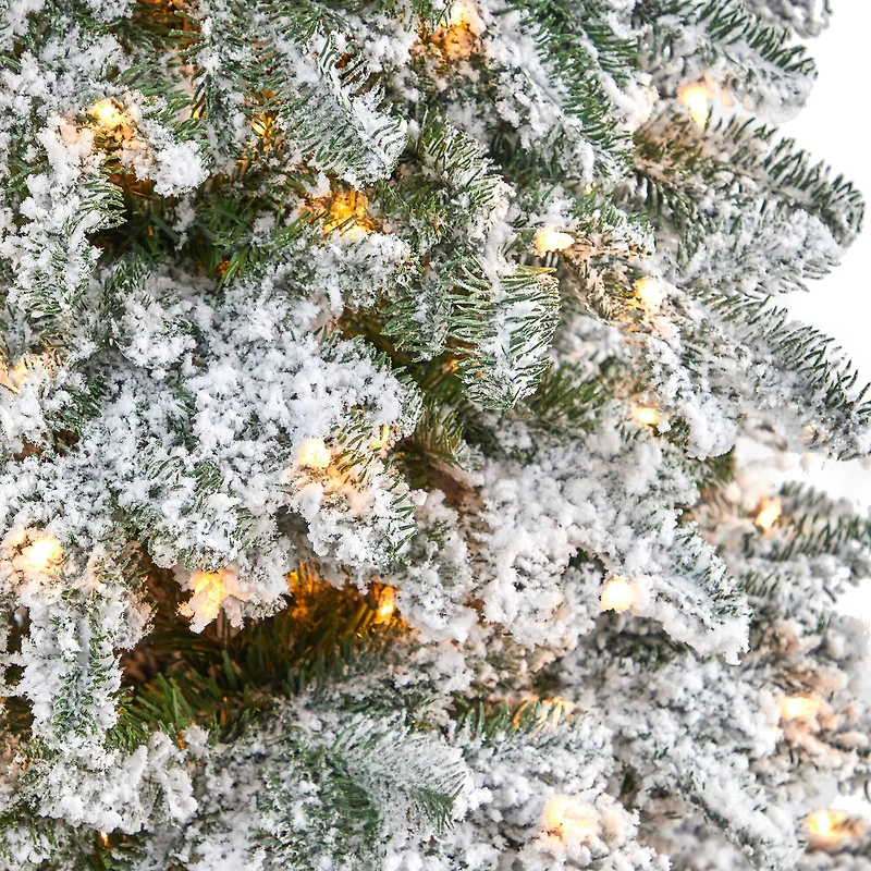 6ft. Pre-Lit North Carolina Fir Artificial Christmas Tree, White Lights