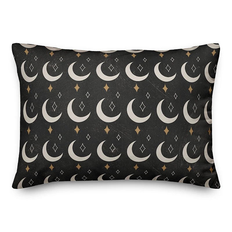 Twinkle Moon Stars 2 14" x 20" Throw Pillow