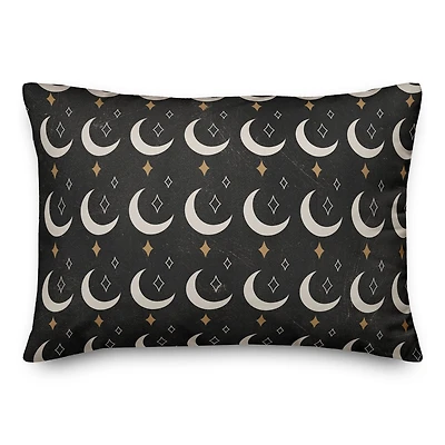 Twinkle Moon Stars 2 14" x 20" Throw Pillow