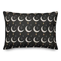 Twinkle Moon Stars 2 14" x 20" Throw Pillow