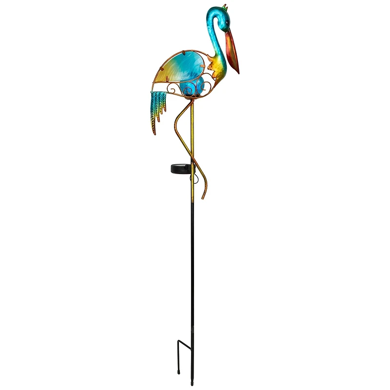 3ft. Solar Lighted Pelican Outdoor Garden Stake