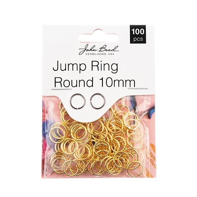 John Bead Must Have Findings 10mm Jump Rings