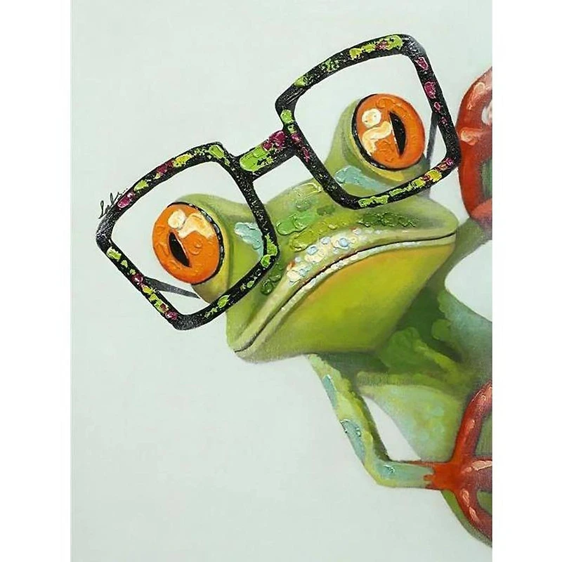 Crafting Spark Frog with Glasses Diamond Painting Kit