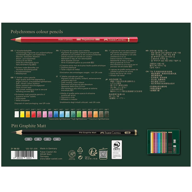 Faber-Castell Polychromos & Graphite Matte Gift Set