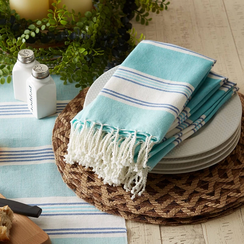DII® Tidal Stripe Fouta Cloth Dinner Napkins, 6ct.