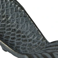 Hello Honey® 14" Antique Gray Aluminum Fish-Shaped Serving Dish