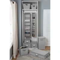 Simplify 12" Heather Gray Storage Box