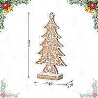 Glitzhome® 14.5" Resin Christmas Tree Table Decor