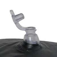 Swim Central 51" Yellow & Black Shark Inflatable Wet-Ski Pool Squirter with Gripped Handles