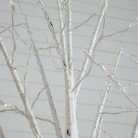 8ft. Pre-Lit White Birch Artificial Christmas Tree, Warm White LED Lights