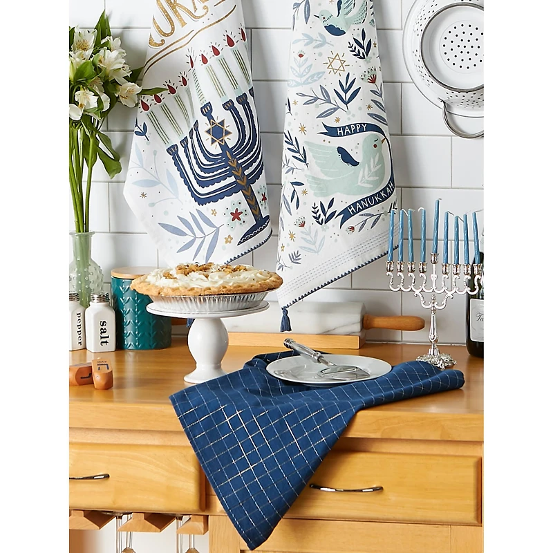 DII® Assorted Happy Hanukkah Dishtowel Set