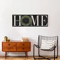 Home Wreath Canvas Wall Art