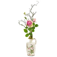 Rose Artificial Arrangement in Floral Design Pitcher