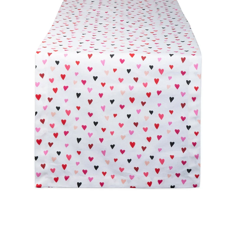 DII® 72" Confetti Hearts Print Table Runner