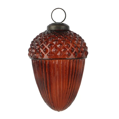 4" Brown Glass Acorn Ornament by Ashland®