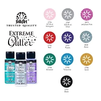 FolkArt® Extreme Glitter Acrylic Craft Paint Set
