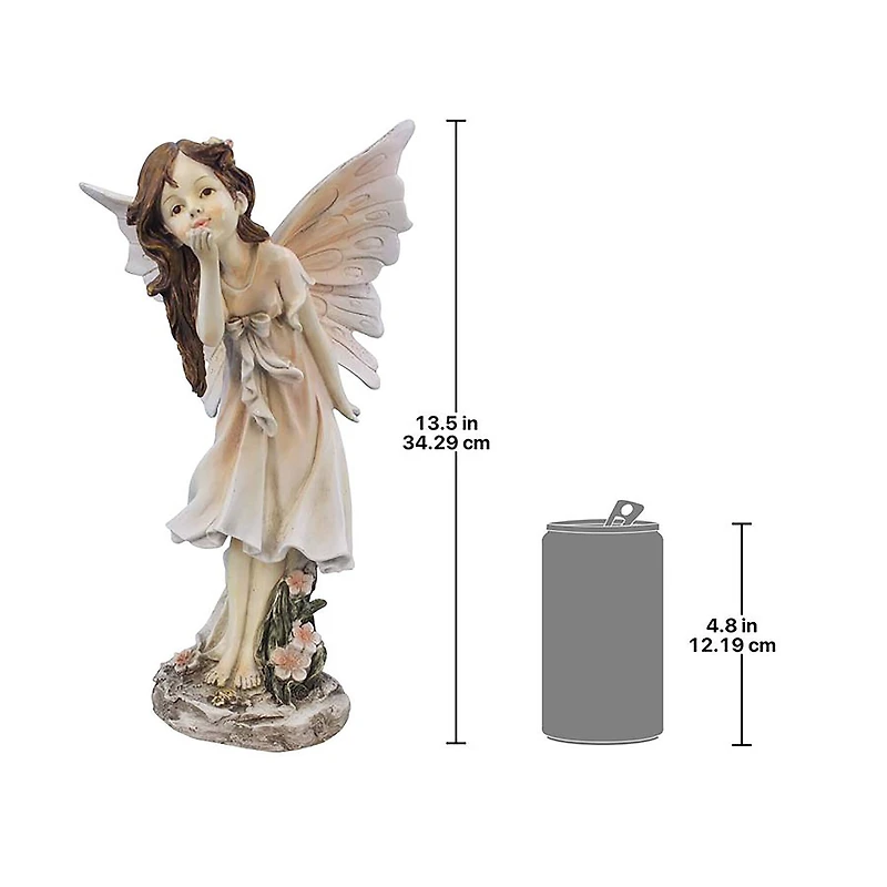 Design Toscano 13.5" Wildflower Meadows Fairies Blossom Garden Statue