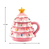 Mr. Christmas 16oz. Nostalgic Ceramic Tree Lidded Mug
