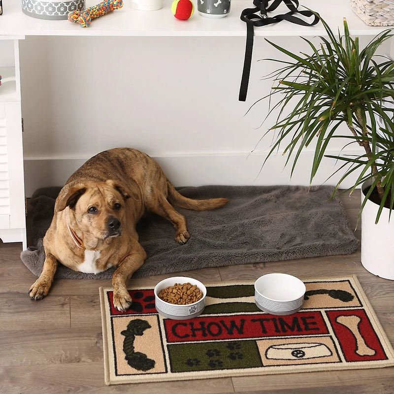 DII® Chow Time Printed Nylon Accent Rug, 1.5ft. x 2.5ft.