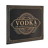 American Art Decor Vodka Metal Embossed Sign
