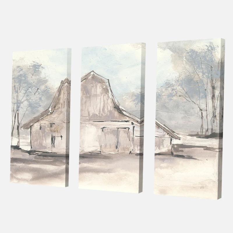 Designart - Farmhouse Barn Grey VI