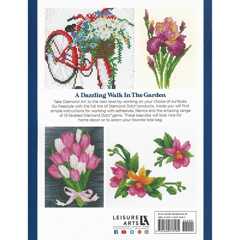 Diamond Art Flowers Painting Charts & Idea Book