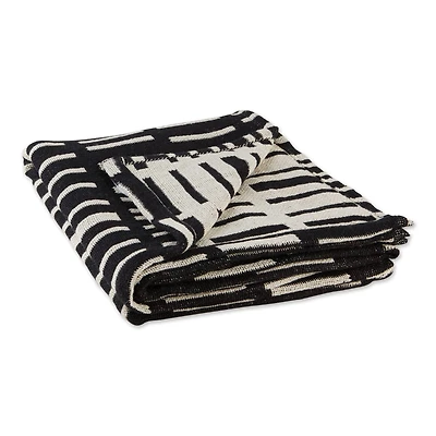 DII® Black Urban Jacquard Throw