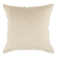 DII® Poinsettia Holly Embroidered Pillow Cover Set