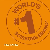Fiskars® 8" & No.5 Micro-Tip® Orange-Handled Scissors Set
