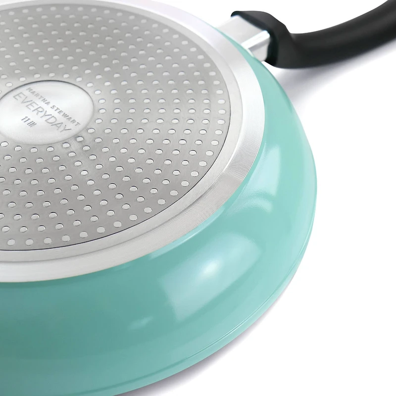 Martha Stewart Everyday 11" Turquoise Nonstick Aluminum Frying Pan