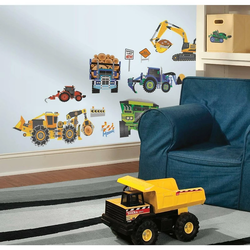 RoomMates Construction Vehicles Peel & Stick Wall Decals