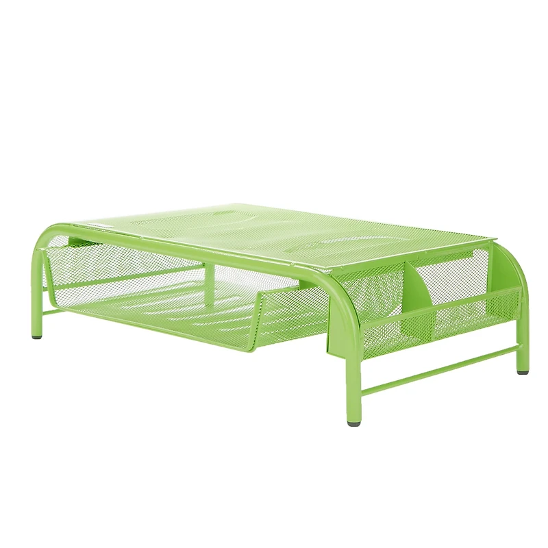 Mind Reader Metal Mesh Monitor Stand & Desk Organizer