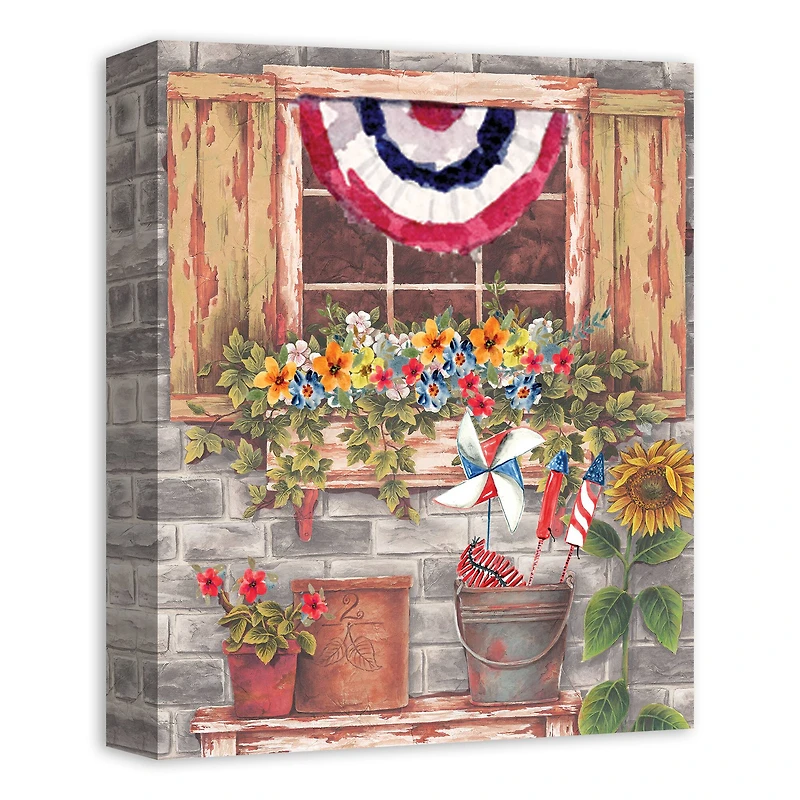 American Window Canvas Wall Art