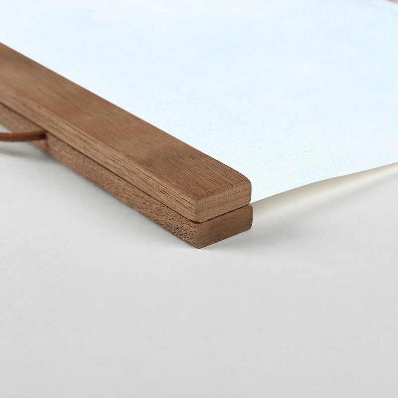 Blush Downtown Teak Hanging Canvas