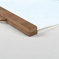 Blush Downtown Teak Hanging Canvas